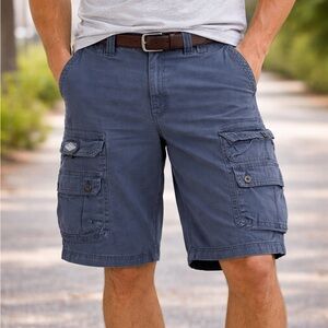 Lee Dungarees Cargo Shorts Men’s 39 Navy Workwear Utility Shorts